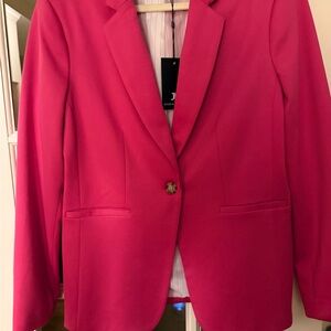 Jules & Leopold Bright Pink Single-Button Blazer